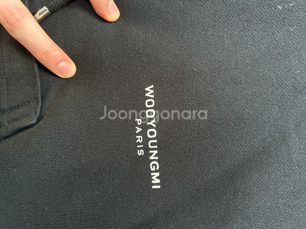 우영미 21ss 플라워 후드티 블랙 44--3