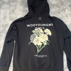 우영미 21ss 플라워 후드티 블랙 44