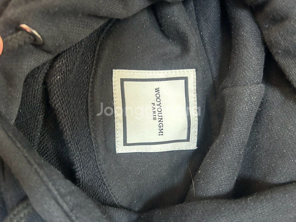 우영미 21ss 플라워 후드티 블랙 44--4