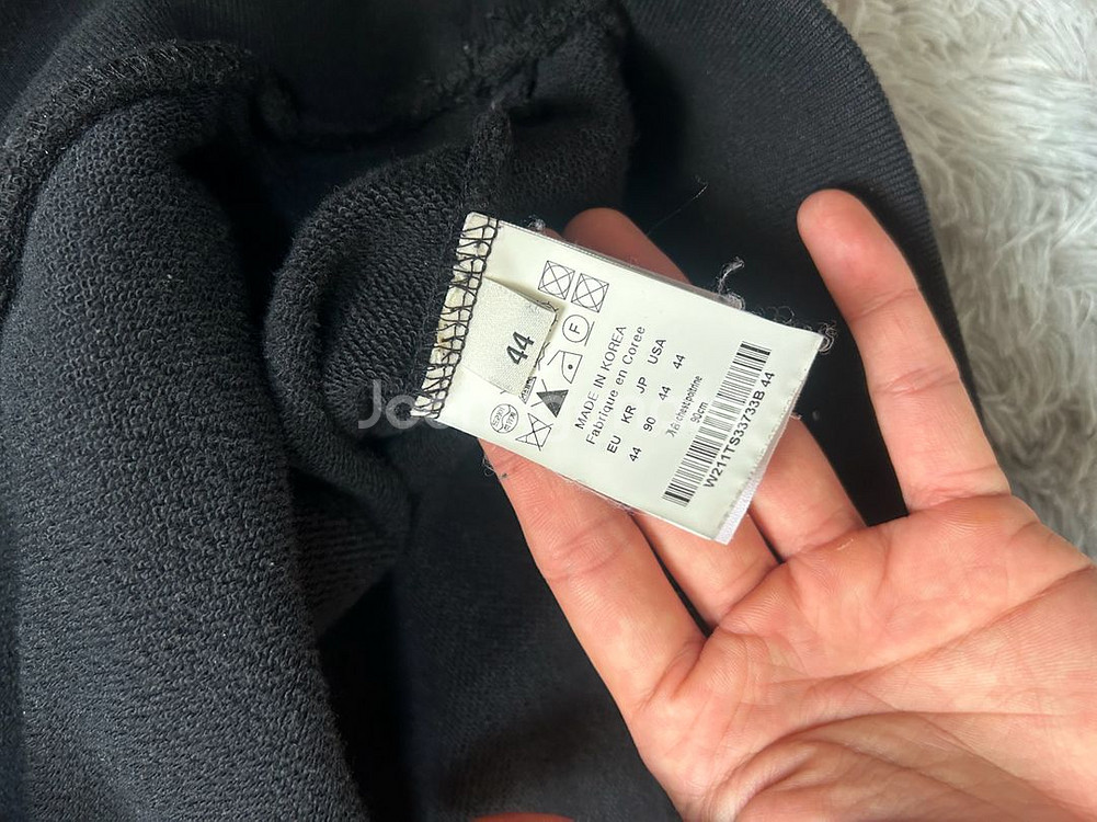 우영미 21ss 플라워 후드티 블랙 44--5