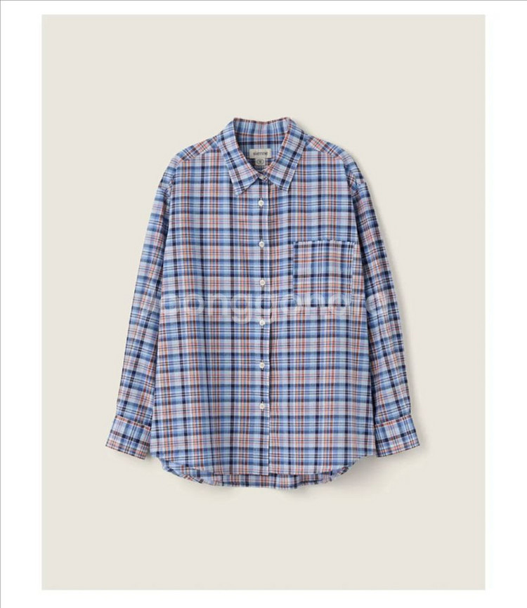 (택달린 새상품) 시엔느 헬렌 체크셔츠--0