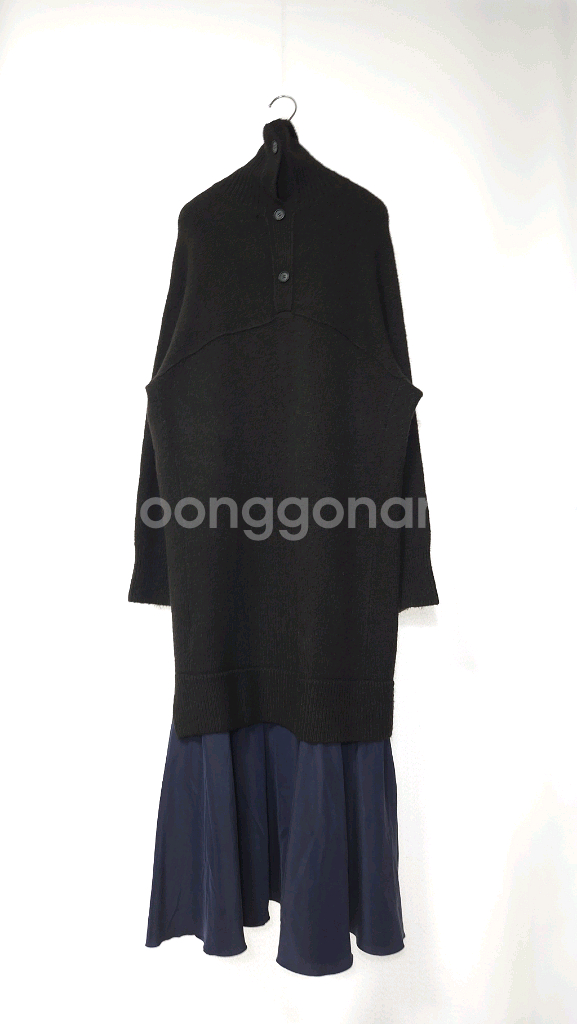 한섬 시스템 루즈핏 레이어드 니트 롱원피스 F 사이즈--5