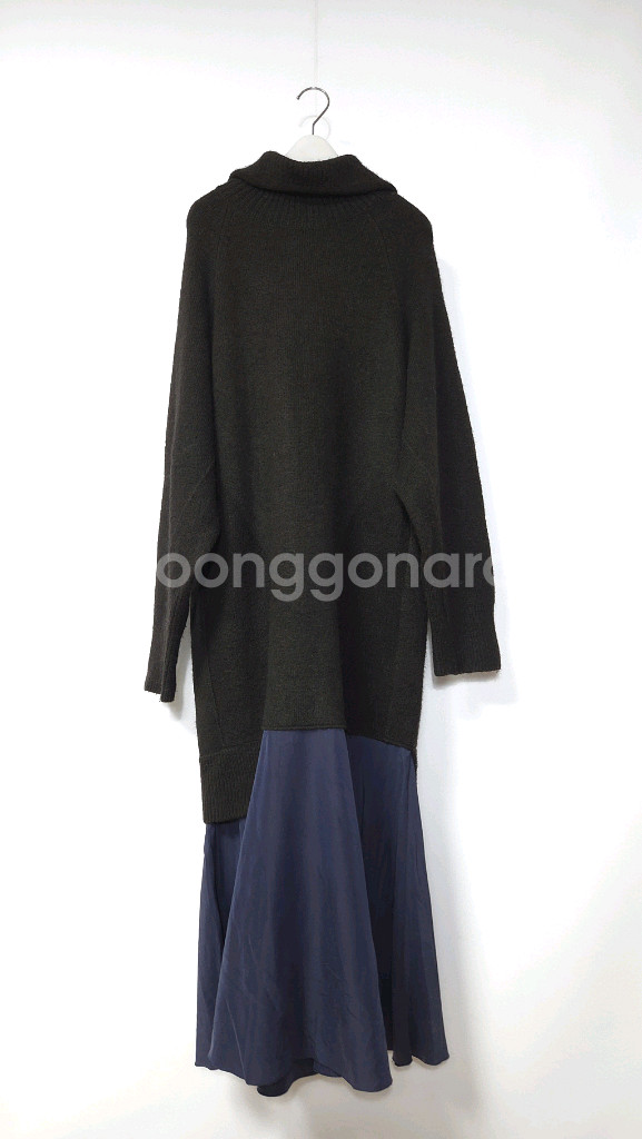 한섬 시스템 루즈핏 레이어드 니트 롱원피스 F 사이즈--7