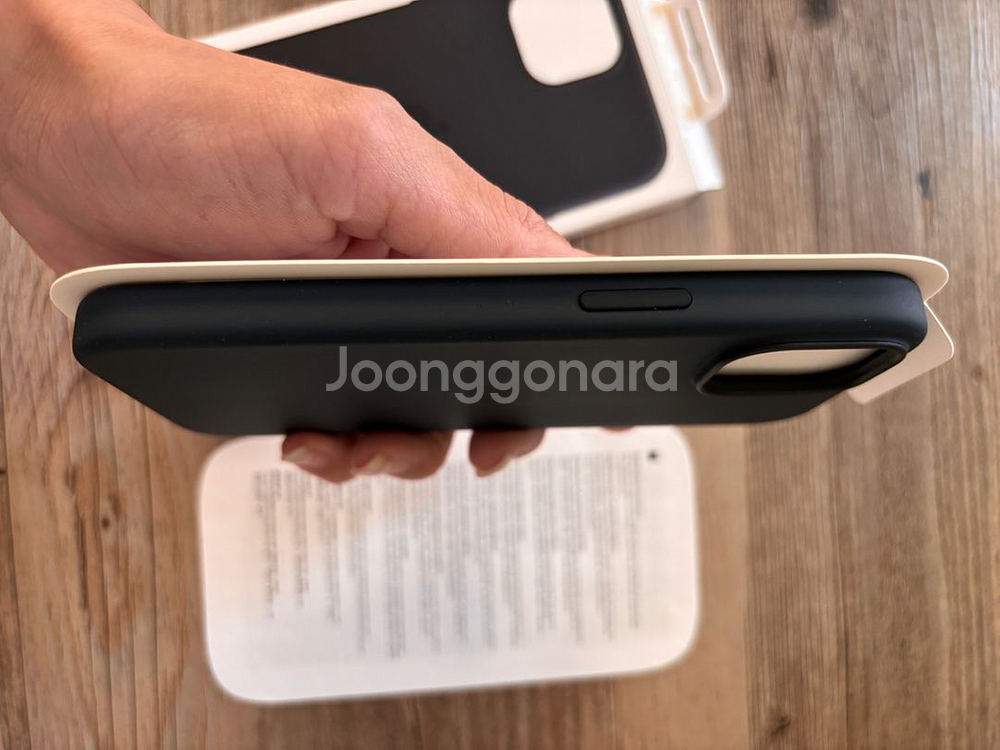 아이폰15 애플 정품 실리콘 케이스 블랙!!--7