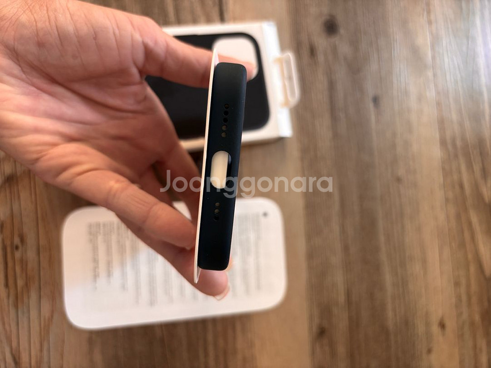 아이폰15 애플 정품 실리콘 케이스 블랙!!--4