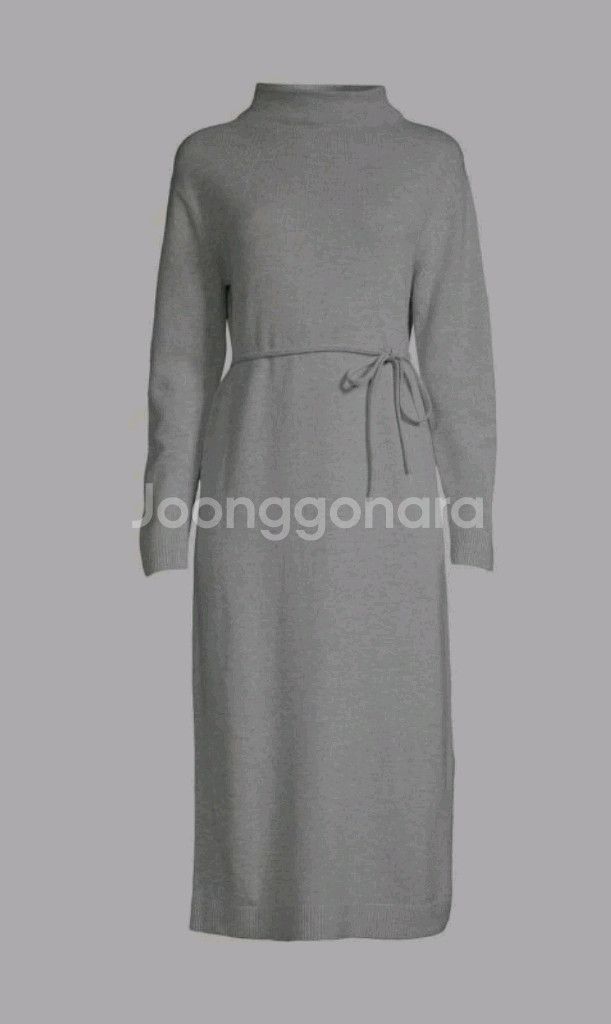 빈스 하이넥 울 캐시미어 니트 원피스 44 ~ 66--2