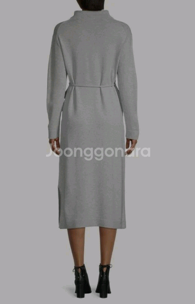 빈스 하이넥 울 캐시미어 니트 원피스 44 ~ 66--1