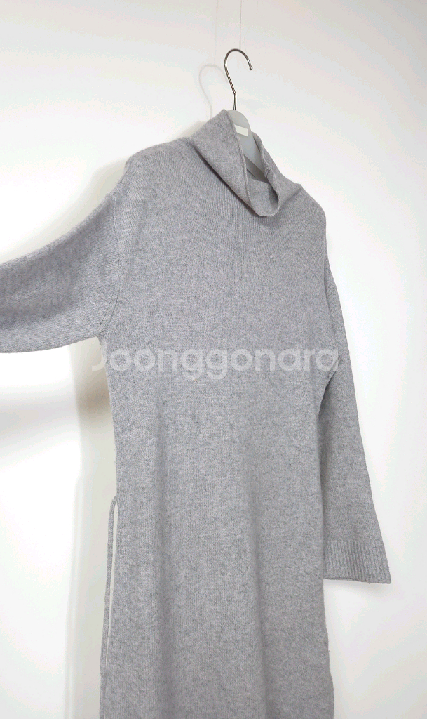 빈스 하이넥 울 캐시미어 니트 원피스 44 ~ 66--4