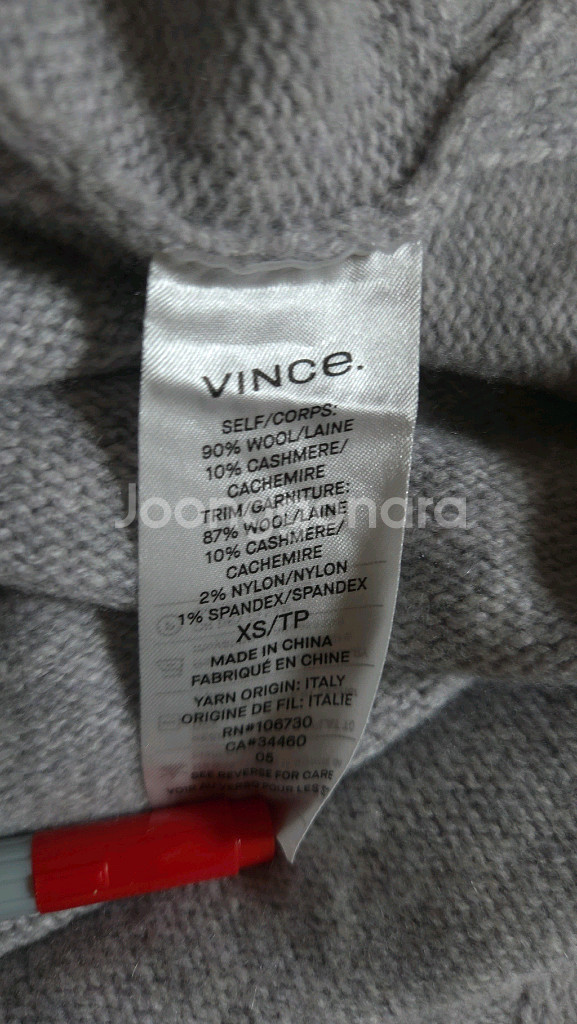 빈스 하이넥 울 캐시미어 니트 원피스 44 ~ 66--9