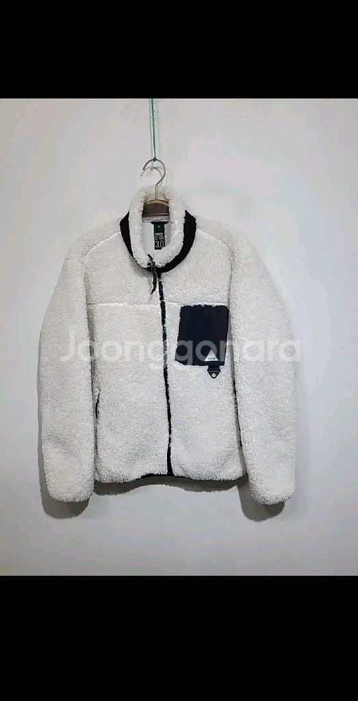 (95) 네파 후리스 점퍼 화이트 뽀글이 플리스 자켓--0