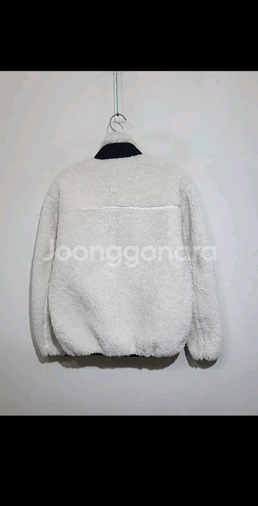 (95) 네파 후리스 점퍼 화이트 뽀글이 플리스 자켓--5