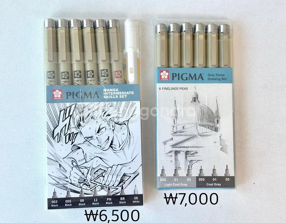 피그마 망가세트 , 드로잉세트(두들링, 캘리그라)--0