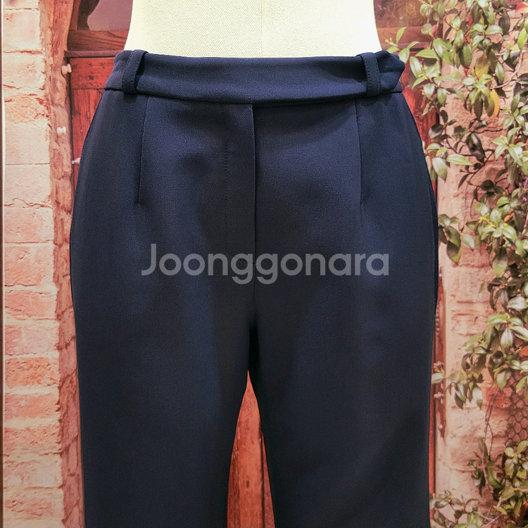 손정완 네이비 부츠컷 팬츠--1
