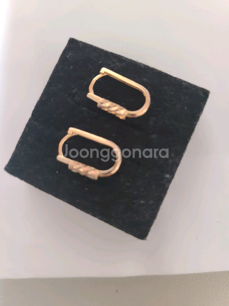 18k 핑크골드 귀걸이--2