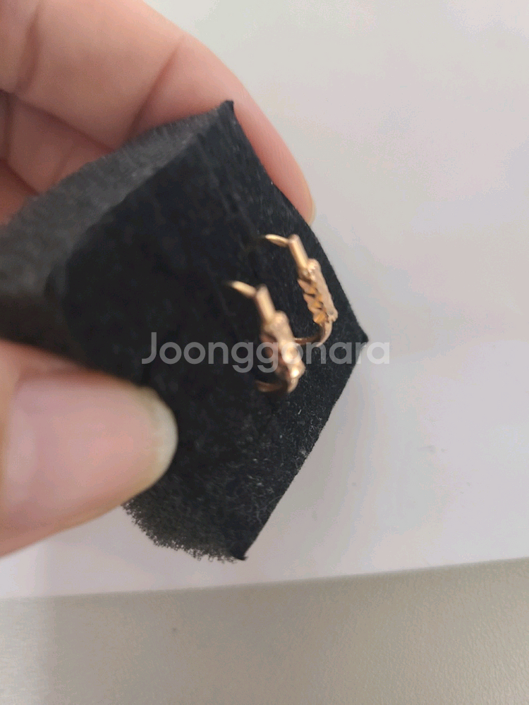 18k 핑크골드 귀걸이--3