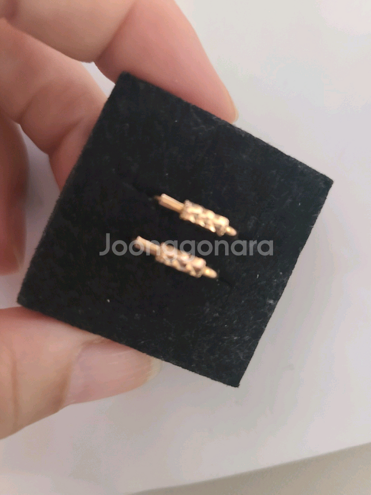 18k 핑크골드 귀걸이--1