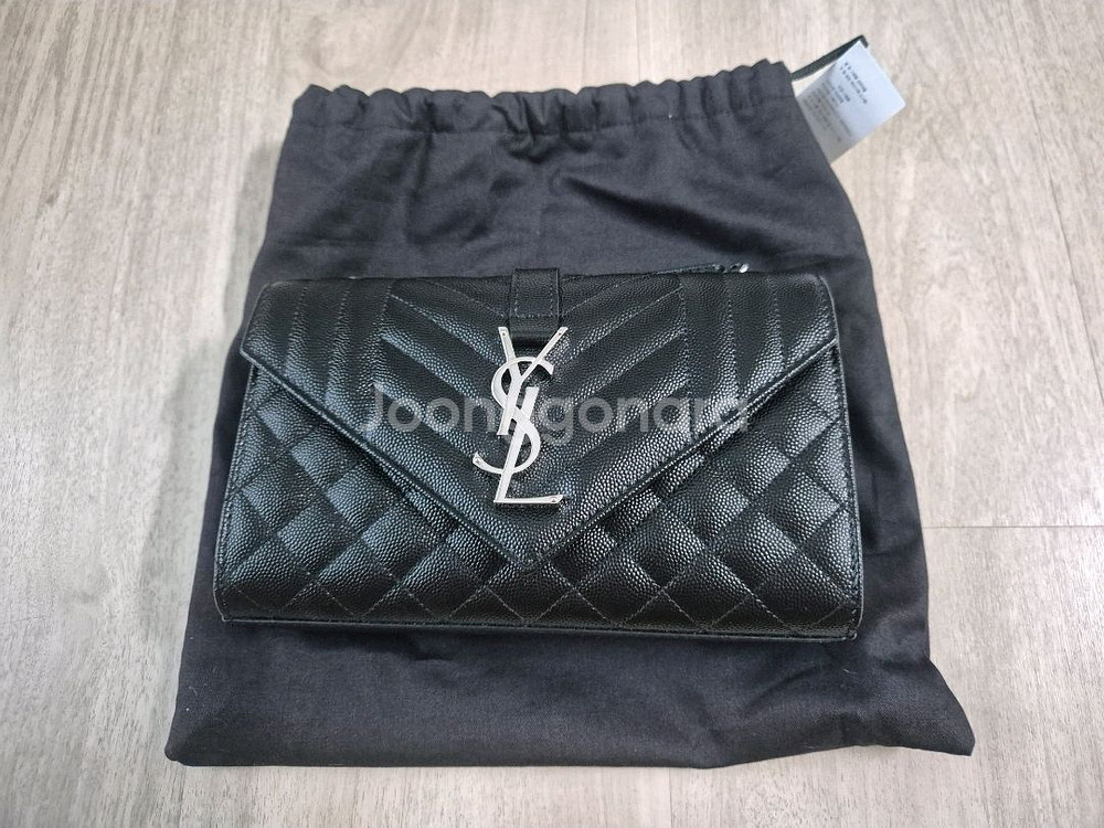 생로랑 엔벨로프 은장 스몰 사이즈--0