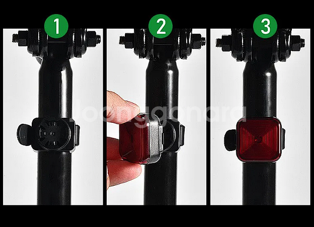 [(새상품)]자전거 후미등 usb 충전식--2