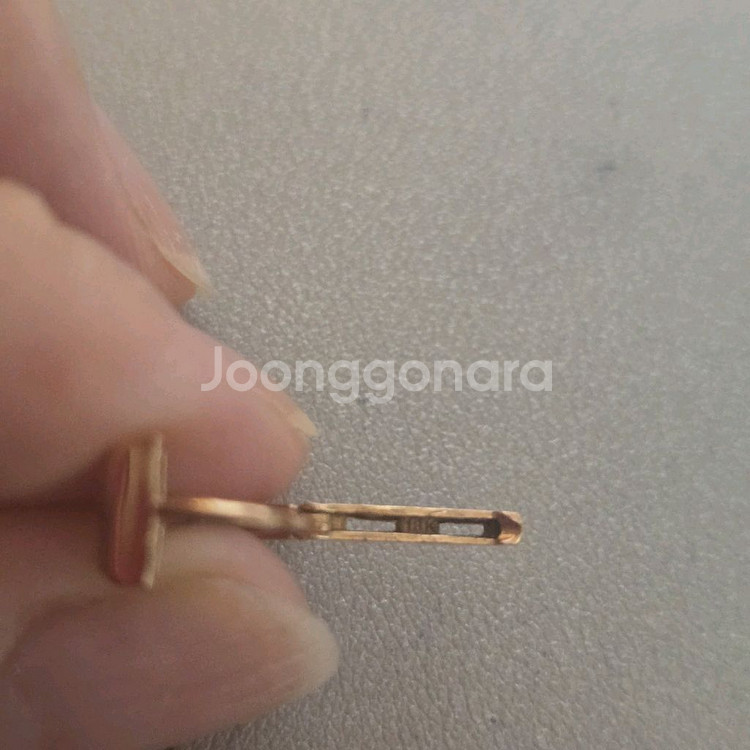 18k 핑크골드 귀걸이--3