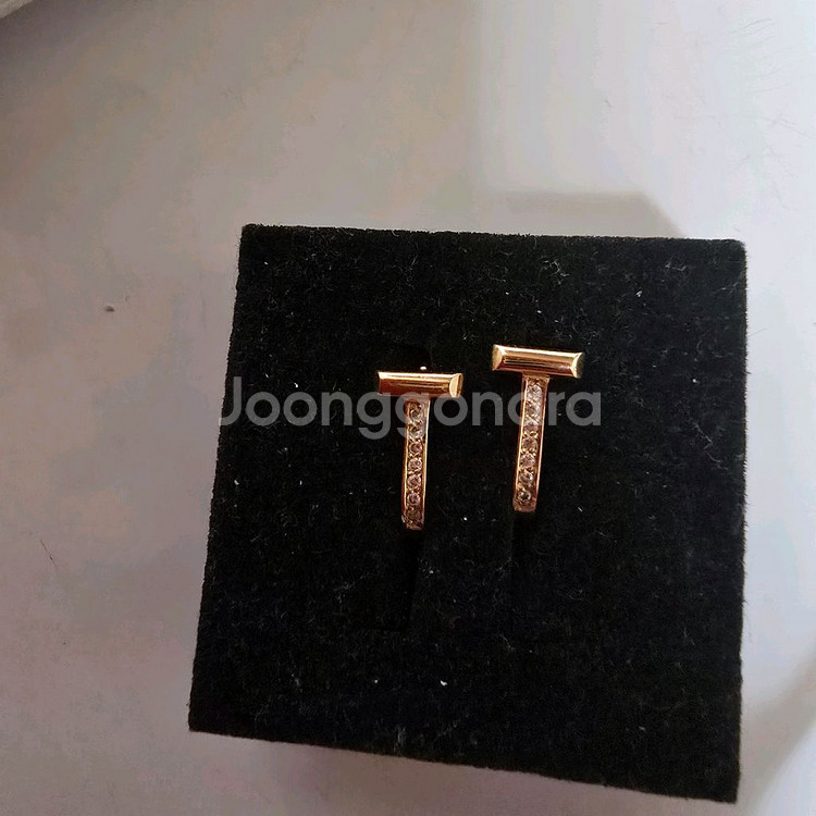 18k 핑크골드 귀걸이--2