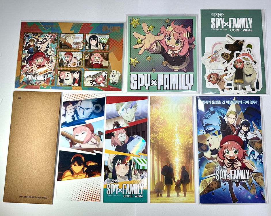 스파이패밀리 색지 TTT 티켓 스탠드 무비씰 굿즈 특전--0
