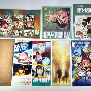 스파이패밀리 색지 TTT 티켓 스탠드 무비씰 굿즈 특전