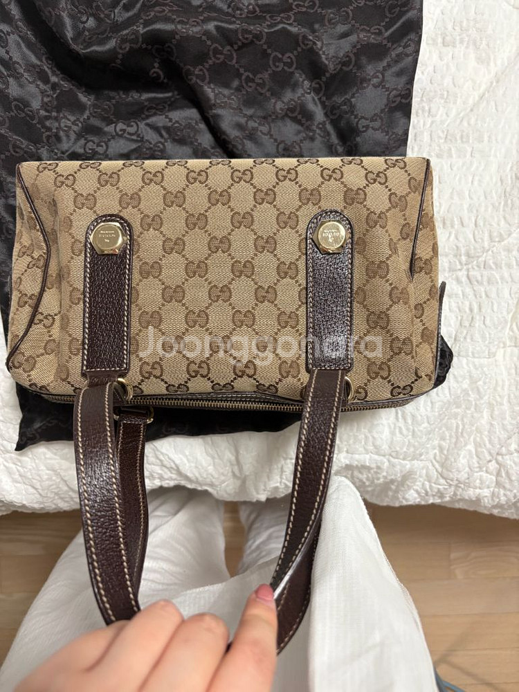 구찌 캔버스 토트백--1