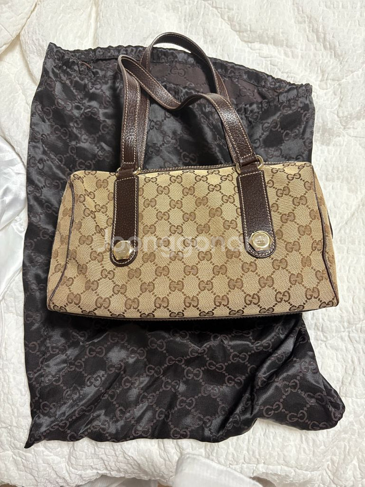 구찌 캔버스 토트백--0