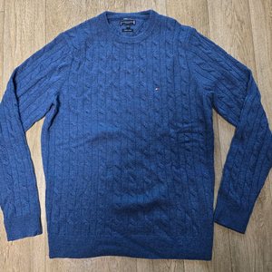 타미힐피거 울 100 케이블 니트 M 새제품 팝니다