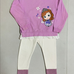 여아상하복 디즈니+블루독(기모바지)110