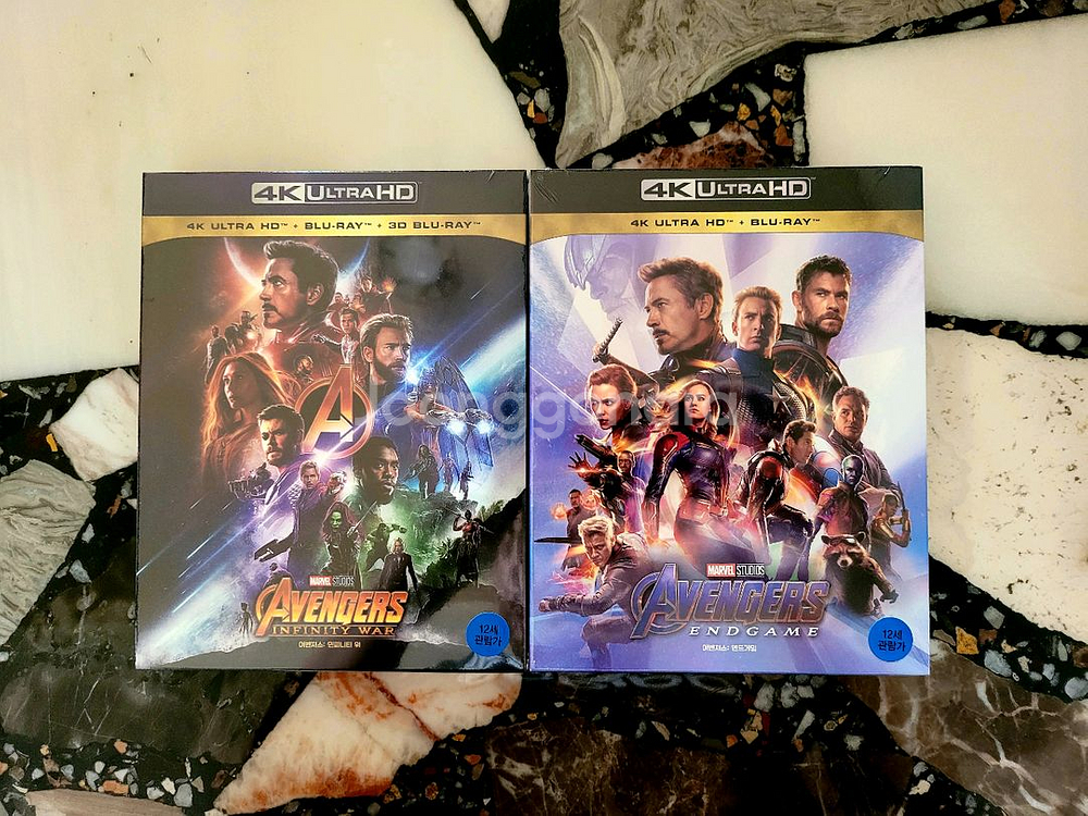 어벤져스3+4 4K 블루레이 스틸북 한정판--0