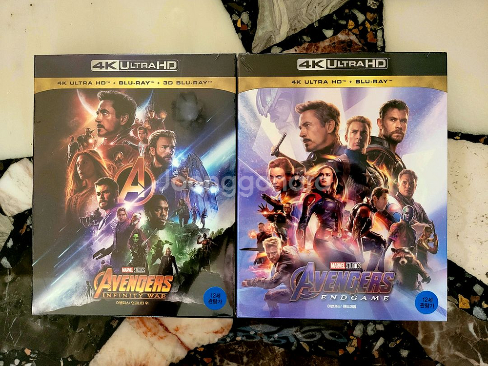 어벤져스3+4 4K 블루레이 스틸북 한정판--1