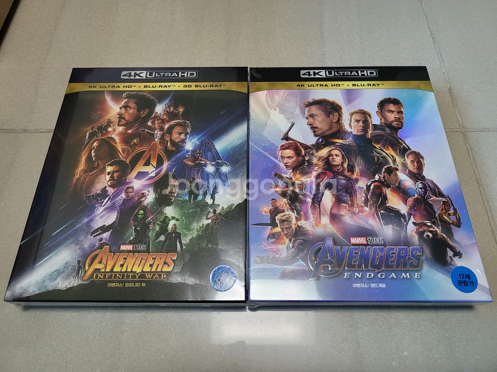 어벤져스3+4 4K 블루레이 스틸북 한정판--9