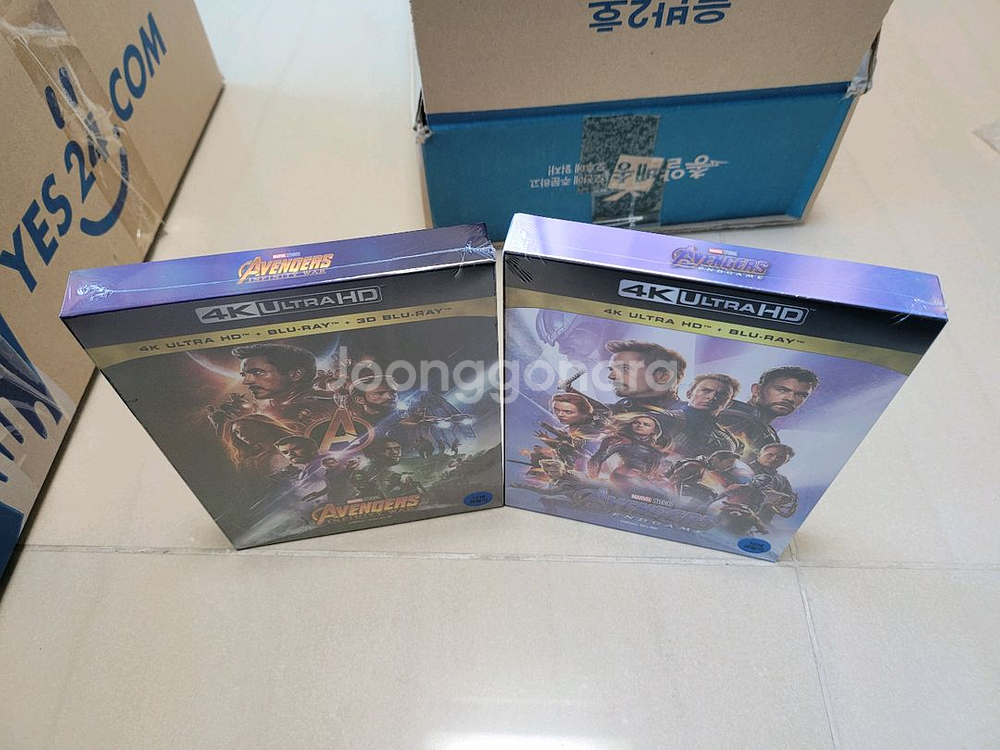 어벤져스3+4 4K 블루레이 스틸북 한정판--8