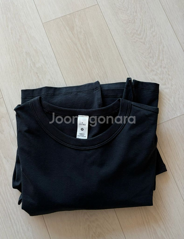 룰루레몬 블랙 면 원피스--1