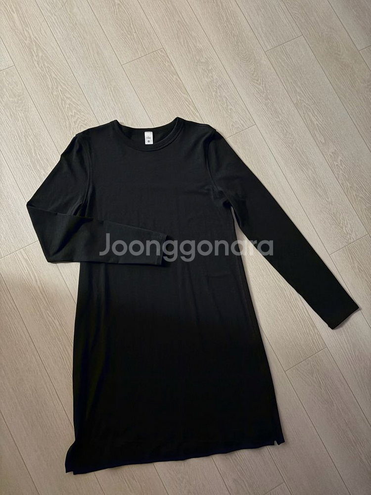 룰루레몬 블랙 면 원피스--0