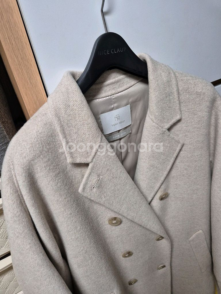 여성 핸드메이드 울100 코트--1