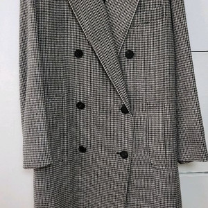 스튜디오 톰보이 체크롱코트 90