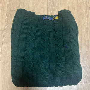 폴로 랄프로렌 케이블 꽈배기 니트 L 새옷