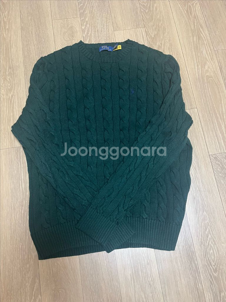 폴로 랄프로렌 케이블 꽈배기 니트 L 새옷--1
