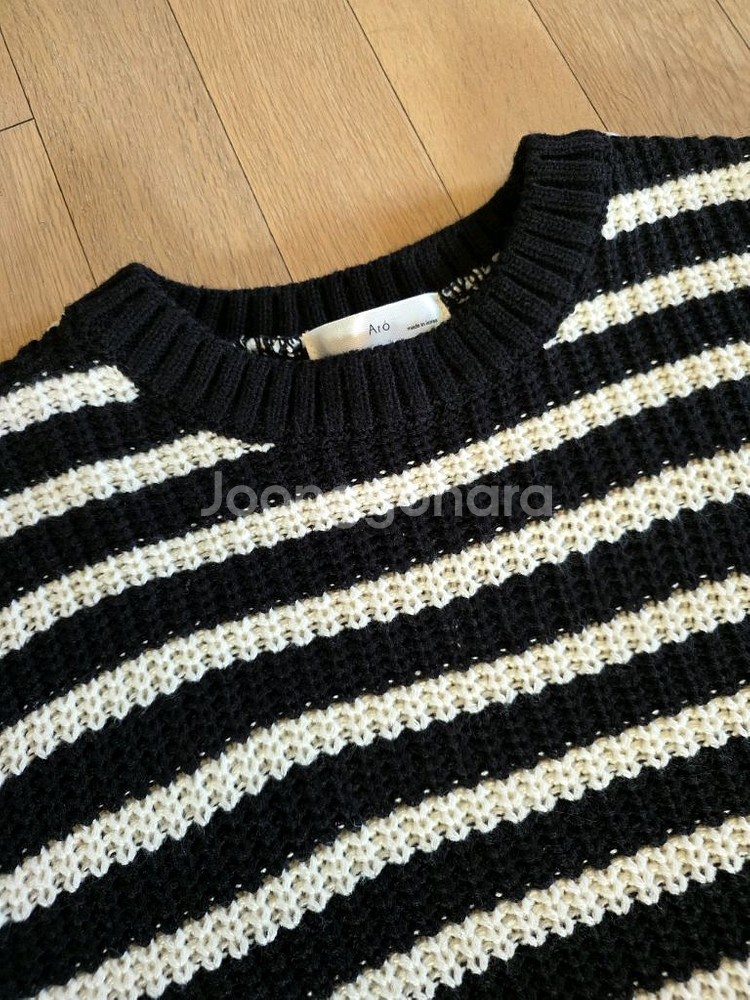 Aro 스트라이프 니트 free 단가라--1
