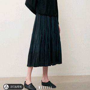 더캐시미어 실크 블렌드 플리츠스커트55 랑방 타임 마인