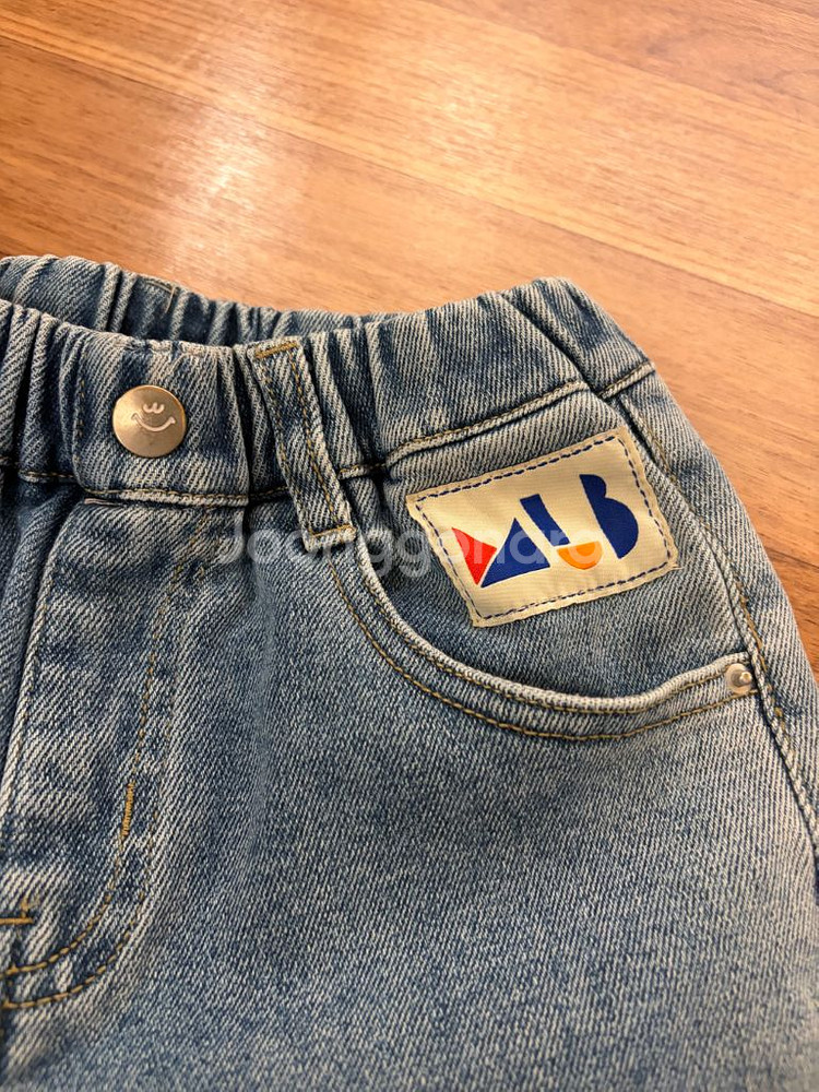 밀리밤 탑텐 스타일리노 롤리트리 청바지 120사이즈--1