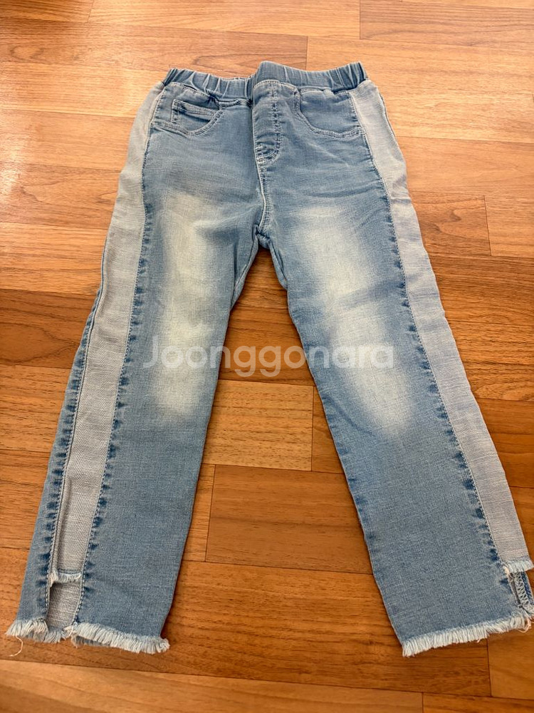 밀리밤 탑텐 스타일리노 롤리트리 청바지 120사이즈--3