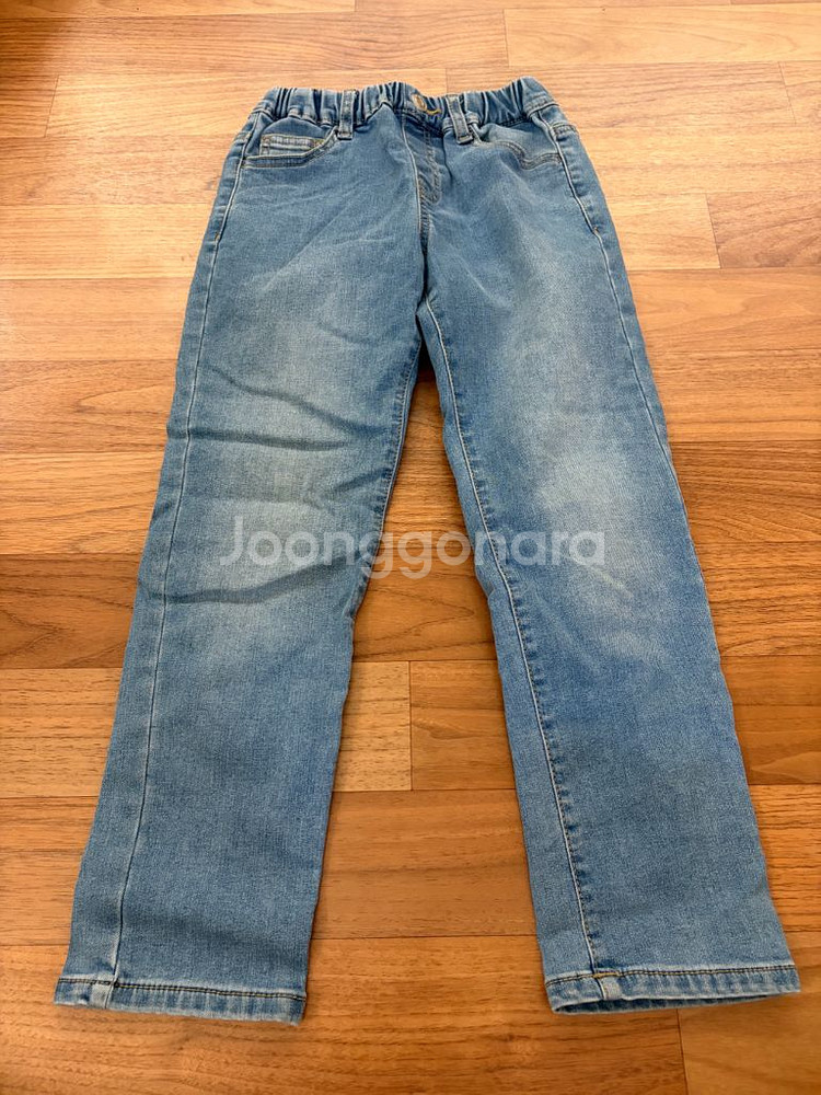 밀리밤 탑텐 스타일리노 롤리트리 청바지 120사이즈--2