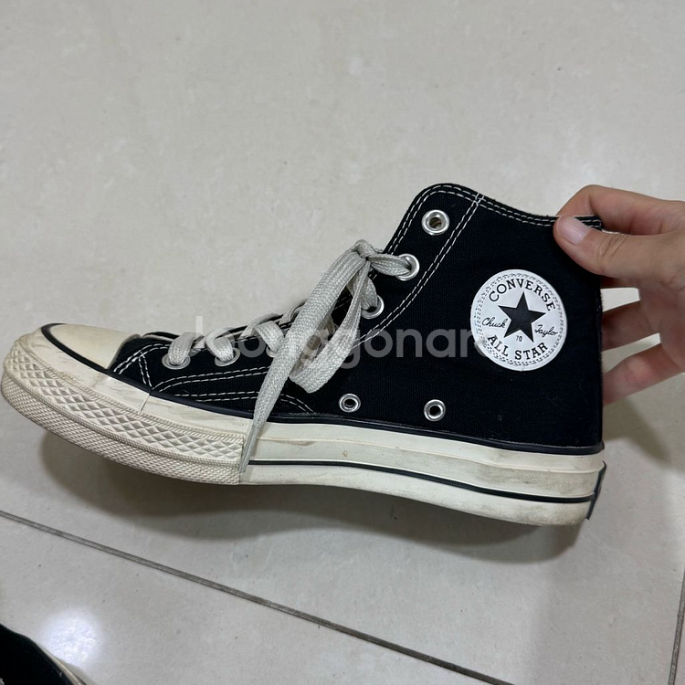 컨버스 척테일러 1970s 클래식 하이 블랙--0