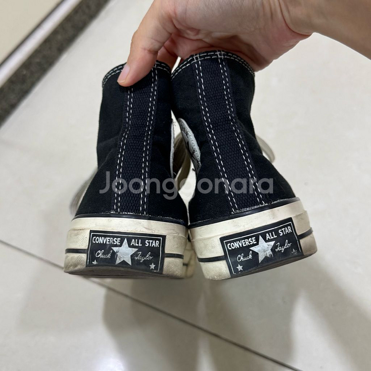 컨버스 척테일러 1970s 클래식 하이 블랙--6