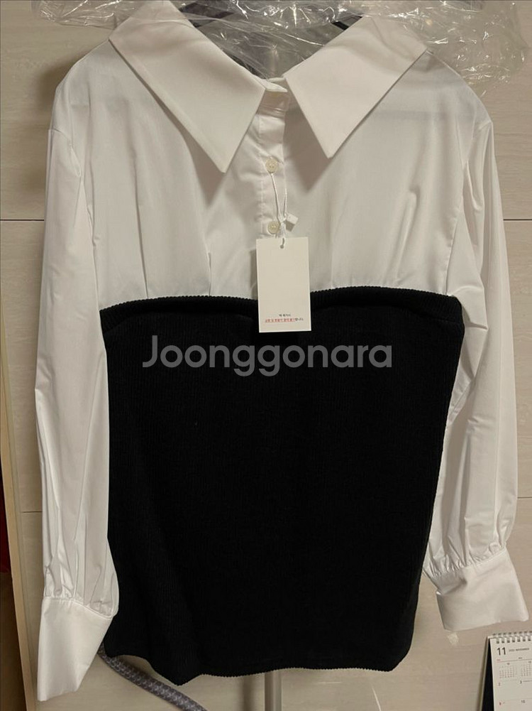 [새상품]뷔스티에 레이어드 셔츠--2