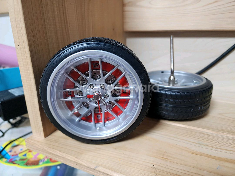 타이어 탁상시계--5