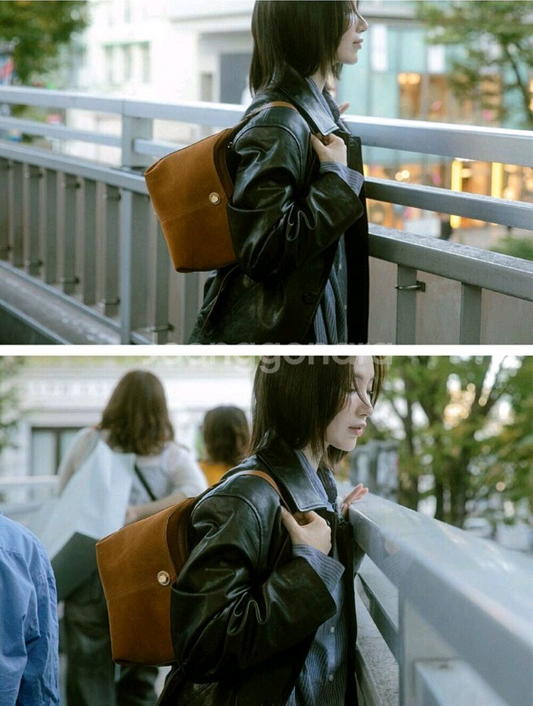 엔딜로즈 마들렌백 스웨이드카멜--0